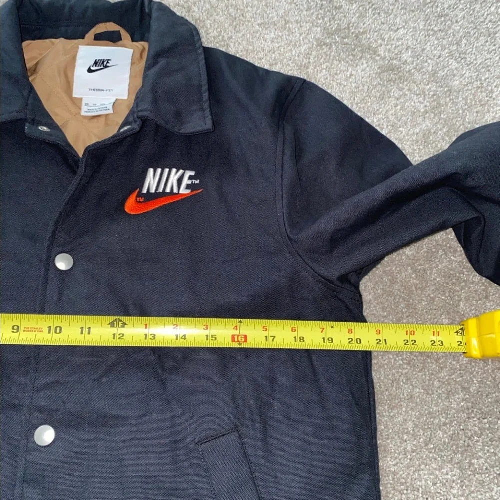 Nike Trend Embroidered‎ Logo Therma Fit Canvas Jacket XS Dark Blue DM5275